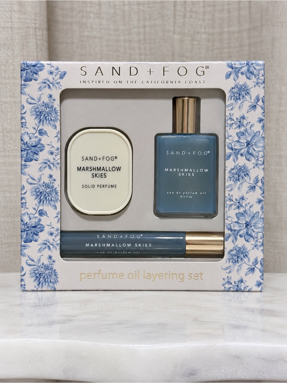 Sand + Fog Marshmallow Skies Perfume Oil Layering Gift Set